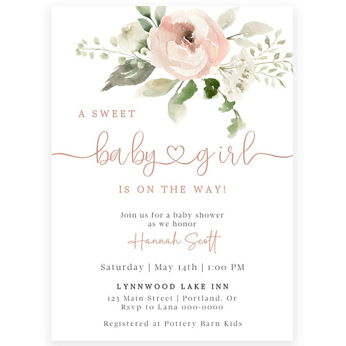 Baby Girl Invitations – Forever Your Prints